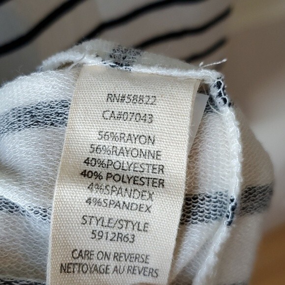 NWT MAX STUDIO WEEKEND SHIFT TUNIC DRESS MEDIUM WHITE STRIPE - Picture 6 of 7